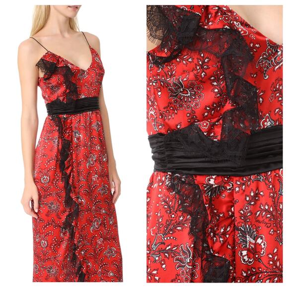 Cinq a Sept 100% Silk Midi Dress - Picture 3 of 6